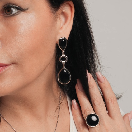 Серьги Possebon Agata Preto, A0585.4 S фото 4